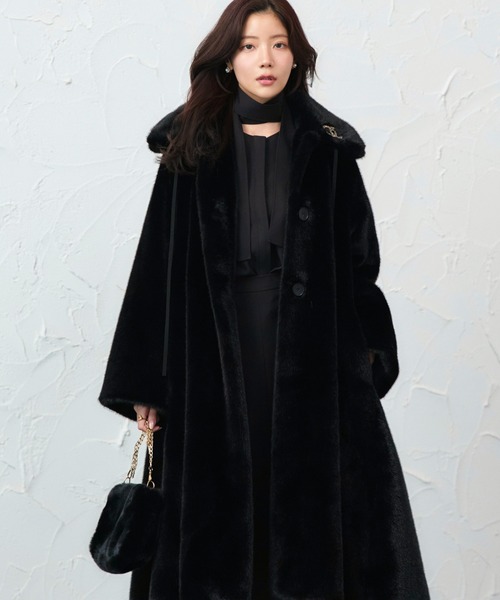 フラッフィー シンセティック ファー コート ｜ アウター / ファー