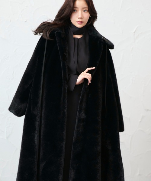 フラッフィー シンセティック ファー コート ｜ アウター / ファー