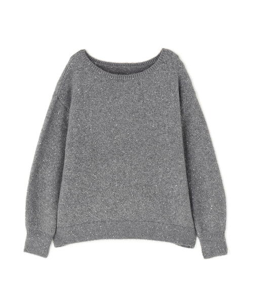 NATURAL BEAUTY BASIC(ナチュラルビューティーベーシック)の「◇スパンコールフェザーラメニット(ニット/セーター・レディース・オレンジ/ライトグリーン/グレー・FREE)」の11枚目の写真