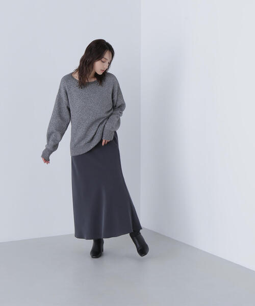 NATURAL BEAUTY BASIC(ナチュラルビューティーベーシック)の「◇スパンコールフェザーラメニット(ニット/セーター・レディース・オレンジ/ライトグリーン/グレー・FREE)」の14枚目の写真