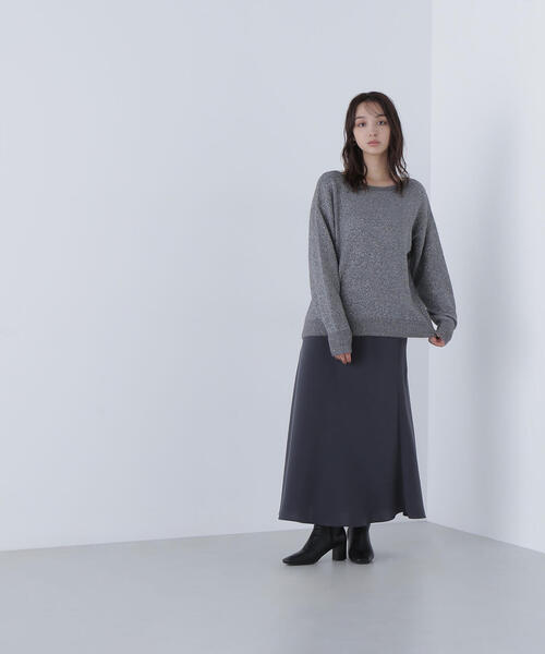 NATURAL BEAUTY BASIC(ナチュラルビューティーベーシック)の「◇スパンコールフェザーラメニット(ニット/セーター・レディース・オレンジ/ライトグリーン/グレー・FREE)」の16枚目の写真