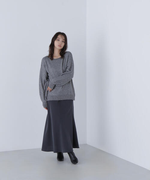 NATURAL BEAUTY BASIC(ナチュラルビューティーベーシック)の「◇スパンコールフェザーラメニット(ニット/セーター・レディース・オレンジ/ライトグリーン/グレー・FREE)」の18枚目の写真