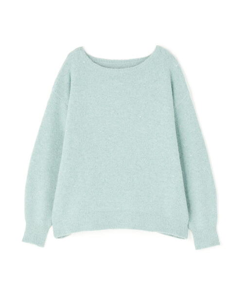NATURAL BEAUTY BASIC(ナチュラルビューティーベーシック)の「◇スパンコールフェザーラメニット(ニット/セーター・レディース・オレンジ/ライトグリーン/グレー・FREE)」の20枚目の写真