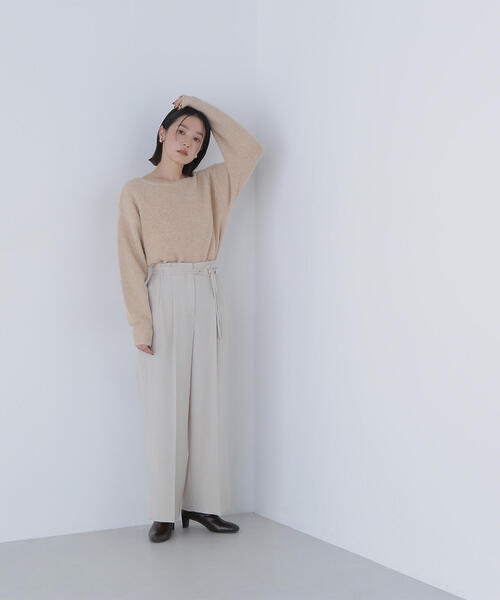 NATURAL BEAUTY BASIC(ナチュラルビューティーベーシック)の「◇スパンコールフェザーラメニット(ニット/セーター・レディース・オレンジ/ライトグリーン/グレー・FREE)」の5枚目の写真