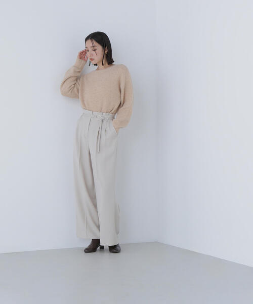 NATURAL BEAUTY BASIC(ナチュラルビューティーベーシック)の「◇スパンコールフェザーラメニット(ニット/セーター・レディース・オレンジ/ライトグリーン/グレー・FREE)」の9枚目の写真