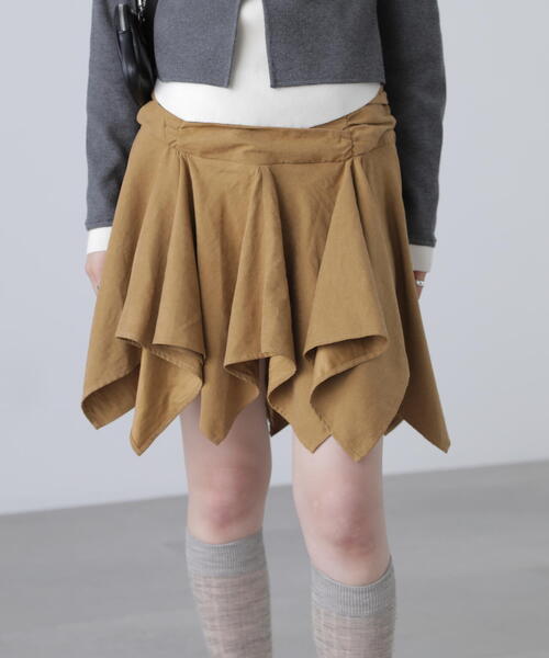 FREE'S MART(フリーズマート)の「◆イレヘムギャザーミニスカート(スカート・レディース・ベージュ/ブラウン系その他・SMALL/MEDIUM)」の5枚目の写真