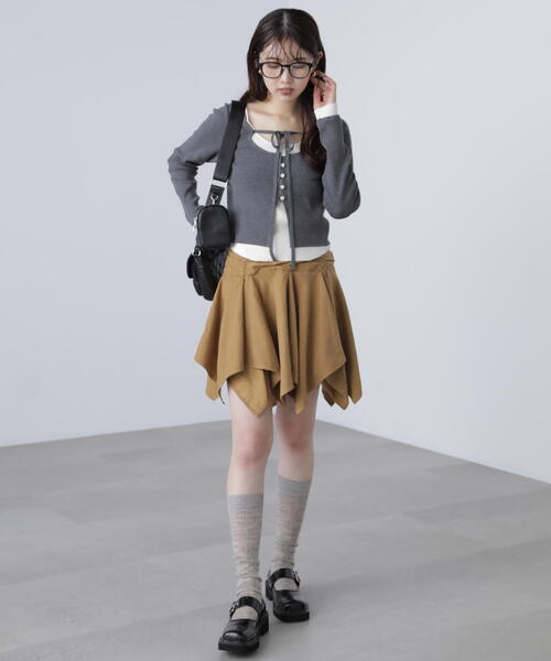 FREE'S MART(フリーズマート)の「◆イレヘムギャザーミニスカート(スカート・レディース・ベージュ/ブラウン系その他・SMALL/MEDIUM)」の7枚目の写真