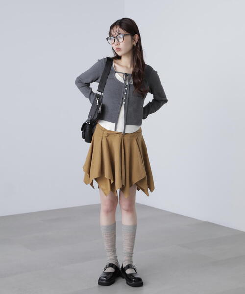 FREE'S MART(フリーズマート)の「◆イレヘムギャザーミニスカート(スカート・レディース・ベージュ/ブラウン系その他・SMALL/MEDIUM)」の9枚目の写真