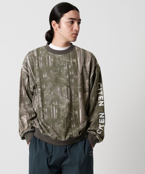 CITEN(シテン)の「<CITEN>ツリーカモロゴスウェット(スウェット・メンズ・ダークグレー・M/L)」の17枚目の写真