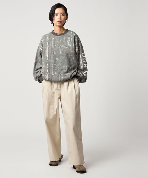 CITEN(シテン)の「<CITEN>ツリーカモロゴスウェット(スウェット・メンズ・ダークグレー・M/L)」の3枚目の写真