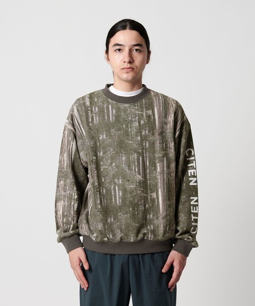 CITEN(シテン)の「<CITEN>ツリーカモロゴスウェット(スウェット・メンズ・ダークグレー・M/L)」の4枚目の写真