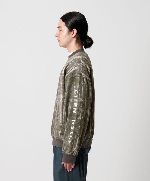 CITEN(シテン)の「<CITEN>ツリーカモロゴスウェット(スウェット・メンズ・ダークグレー・M/L)」の5枚目の写真