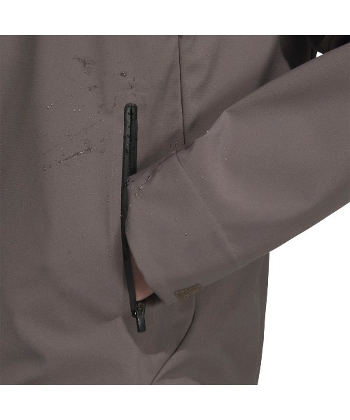 adidas(アディダス)の「アディダス adidas プレミアム スポーツ 圧着加工フリースウーブン フードジャケット(マウンテンパーカー・メンズ・ダークグリーン/チャコールグレー/ブラック・M/L/LL)」の14枚目の写真