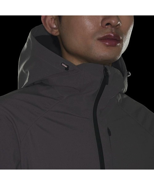 adidas(アディダス)の「アディダス adidas プレミアム スポーツ 圧着加工フリースウーブン フードジャケット(マウンテンパーカー・メンズ・ダークグリーン/チャコールグレー/ブラック・M/L/LL)」の15枚目の写真