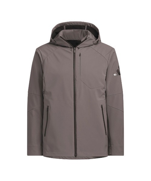 adidas(アディダス)の「アディダス adidas プレミアム スポーツ 圧着加工フリースウーブン フードジャケット(マウンテンパーカー・メンズ・ダークグリーン/チャコールグレー/ブラック・M/L/LL)」の18枚目の写真