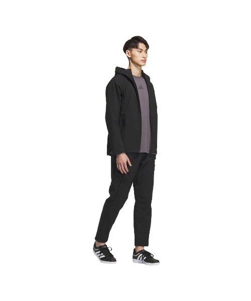 adidas(アディダス)の「アディダス adidas プレミアム スポーツ 圧着加工フリースウーブン フードジャケット(マウンテンパーカー・メンズ・ダークグリーン/チャコールグレー/ブラック・M/L/LL)」の9枚目の写真