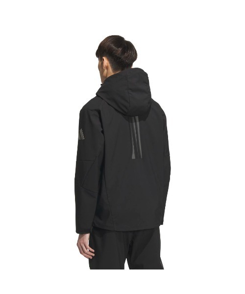 adidas(アディダス)の「アディダス adidas プレミアム スポーツ 圧着加工フリースウーブン フードジャケット(マウンテンパーカー・メンズ・ダークグリーン/チャコールグレー/ブラック・M/L/LL)」の8枚目の写真