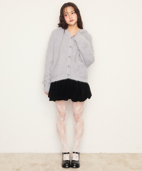 Nadana（ナダナ）の「ベロアバルーンスカート（スカート・レディース・ブラック/ブラウン・FREE）」の7枚目の写真