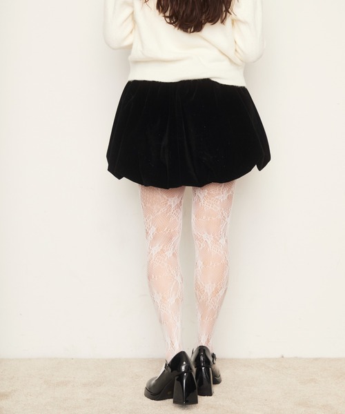 Nadana（ナダナ）の「ベロアバルーンスカート（スカート・レディース・ブラック/ブラウン・FREE）」の6枚目の写真