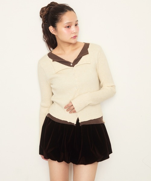 Nadana（ナダナ）の「ベロアバルーンスカート（スカート・レディース・ブラック/ブラウン・FREE）」の13枚目の写真