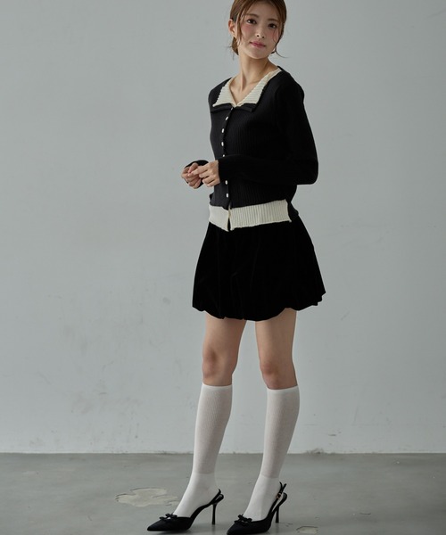 Nadana（ナダナ）の「ベロアバルーンスカート（スカート・レディース・ブラック/ブラウン・FREE）」の17枚目の写真