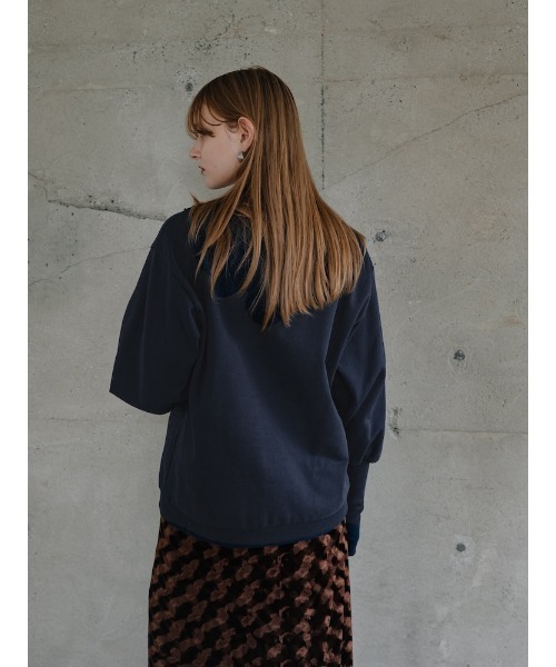 sahara（サハラ）の「Curve Design Sweat/カーブデザインスウェット（スウェット・レディース・ライトグレー/チャコール/ネイビー・FREE）」の16枚目の写真
