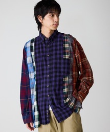 リメイク加工 チェックシャツ