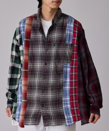 リメイク加工 チェックシャツ