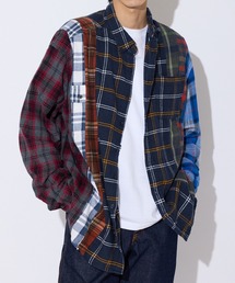 リメイク加工 チェックシャツ