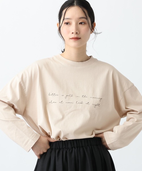 studio CLIP（スタディオクリップ）の「《natural by clip》アソートプリントロングTシャツ（Tシャツ/カットソー・レディース・その他4/その他1/その他2/その他3/その他5・FREE）」の5枚目の写真