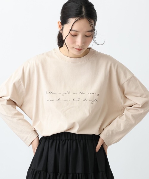 studio CLIP（スタディオクリップ）の「《natural by clip》アソートプリントロングTシャツ（Tシャツ/カットソー・レディース・その他4/その他1/その他2/その他3/その他5・FREE）」の13枚目の写真