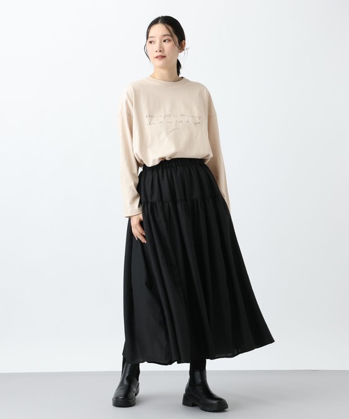 studio CLIP（スタディオクリップ）の「《natural by clip》アソートプリントロングTシャツ（Tシャツ/カットソー・レディース・その他4/その他1/その他2/その他3/その他5・FREE）」の14枚目の写真