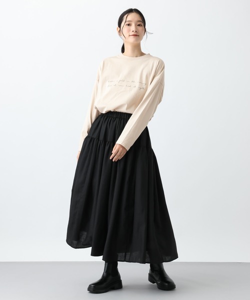 studio CLIP（スタディオクリップ）の「《natural by clip》アソートプリントロングTシャツ（Tシャツ/カットソー・レディース・その他4/その他1/その他2/その他3/その他5・FREE）」の18枚目の写真