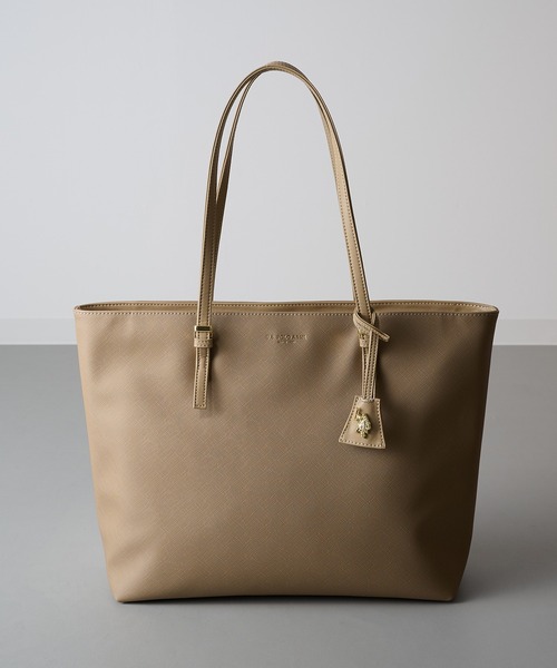 U.S. POLO ASSN.(ユーエスポロアッスン)の「【U.S. POLO ASSN.】≪別注≫ キーリング付 クラシックトートバッグ PC A4サイズ収納可能 ビジネスバッグ 通勤 通学(トートバッグ・レディース・ブラウン/ブラック/グレイッシュベージュ/グレー/ベージュ・FREE)」の5枚目の写真