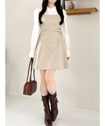 dazzlin | 長袖レイヤードシャツミニワンピース(ワンピース)