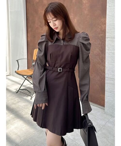 dazzlin レイヤードシャツミニワンピース Mサイズ dazzlin ワンピース レイヤードシャツミニワンピース : ZOZOTOWN Yahoo