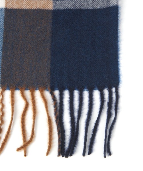 BAYFLOW(ベイフロー)の「カシミヤタッチチェックストール(ストール/ショール・レディース・グレー/ライトブラウン/ネイビー/ブラウン・FREE)」の12枚目の写真