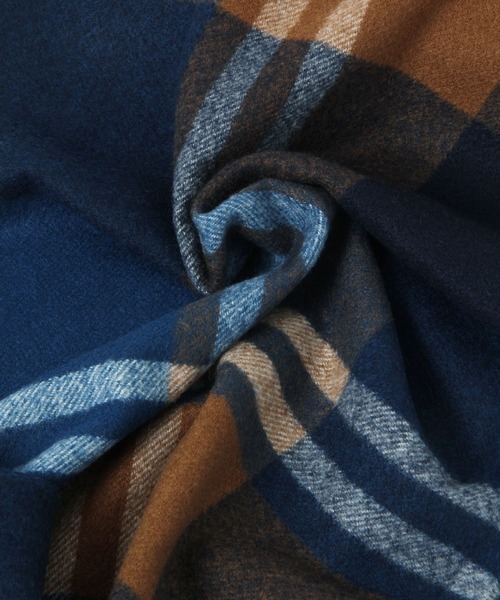 BAYFLOW(ベイフロー)の「カシミヤタッチチェックストール(ストール/ショール・レディース・グレー/ライトブラウン/ネイビー/ブラウン・FREE)」の14枚目の写真