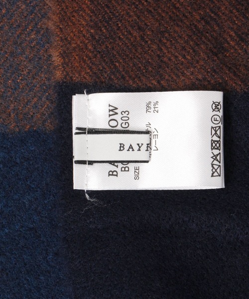 BAYFLOW(ベイフロー)の「カシミヤタッチチェックストール(ストール/ショール・レディース・グレー/ライトブラウン/ネイビー/ブラウン・FREE)」の15枚目の写真