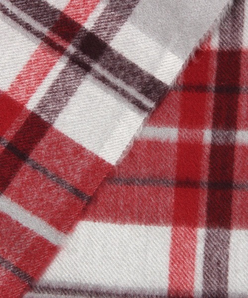 BAYFLOW(ベイフロー)の「カシミヤタッチチェックストール(ストール/ショール・レディース・グレー/ライトブラウン/ネイビー/ブラウン・FREE)」の17枚目の写真