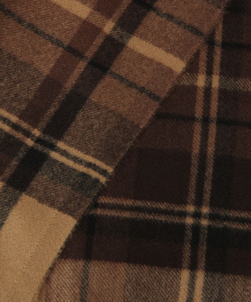 BAYFLOW(ベイフロー)の「カシミヤタッチチェックストール(ストール/ショール・レディース・グレー/ライトブラウン/ネイビー/ブラウン・FREE)」の19枚目の写真