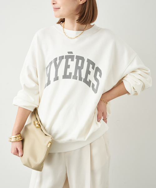 Deuxieme Classe(ドゥーズィエムクラス)の「HYERES スウェット(Tシャツ/カットソー・レディース・ホワイト/ベージュ・FREE)」の6枚目の写真