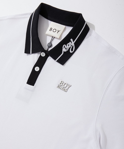 BOY LONDON（ボーイロンドン）の「【BOY LONDON】BICOLOR POLO SHIRT（ポロシャツ・メンズ・ホワイト・MEDIUM/LARGE/X-LARGE）」の7枚目の写真