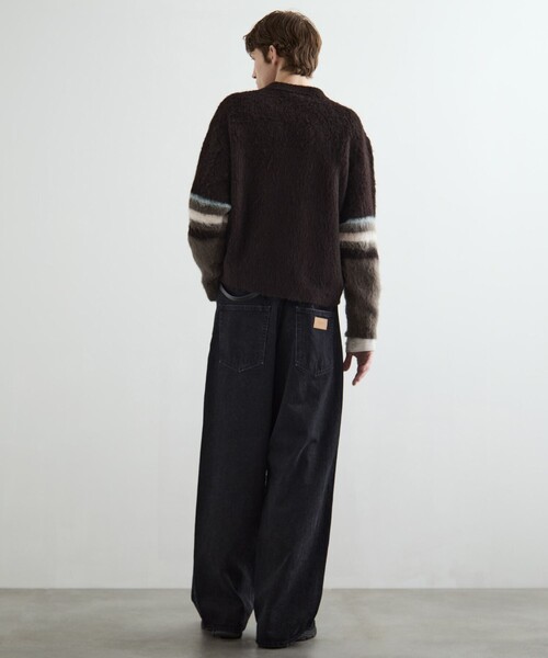 PUBLIC TOKYO(パブリックトウキョウ)の「グラデーションソフトモヘアニット(ニット/セーター・メンズ・ブラック/ブラウン/ベージュ・1/2)」の10枚目の写真