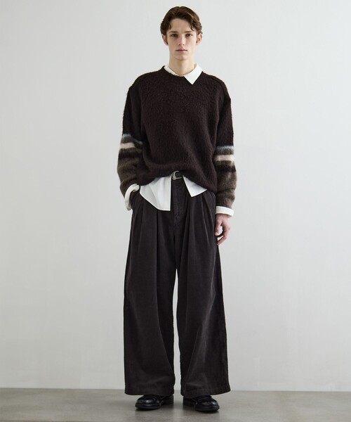 PUBLIC TOKYO(パブリックトウキョウ)の「グラデーションソフトモヘアニット(ニット/セーター・メンズ・ブラック/ブラウン/ベージュ・1/2)」の14枚目の写真