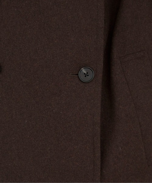 ANGIE（アンジー）の「2WAY　スタンドカラーハーフコート（ピーコート・レディース・ダークブラウン/チャコール/ネイビー・FREE）」の14枚目の写真