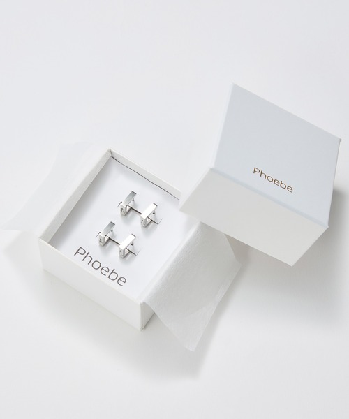 Phoebe(フィービィー)の「【SPECIAL SET】『金属アレルギー対応』ストレートスクエアフープペアピアス/サージカルステンレス(ピアス(両耳用)・レディース・シルバー/イエローゴールド/シルバー×ゴールド・FREE)」の1枚目の写真