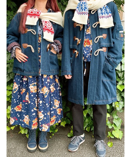 カールヘルム ダッフル熊刺繍 ダッフルコート ピンクハウス カール