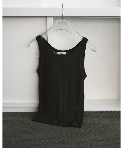 anuke（アンヌーク）の「Wool Rib Tanktop（タンクトップ・レディース・ブラウン/グレー/アイボリー・FREE）」の19枚目の写真