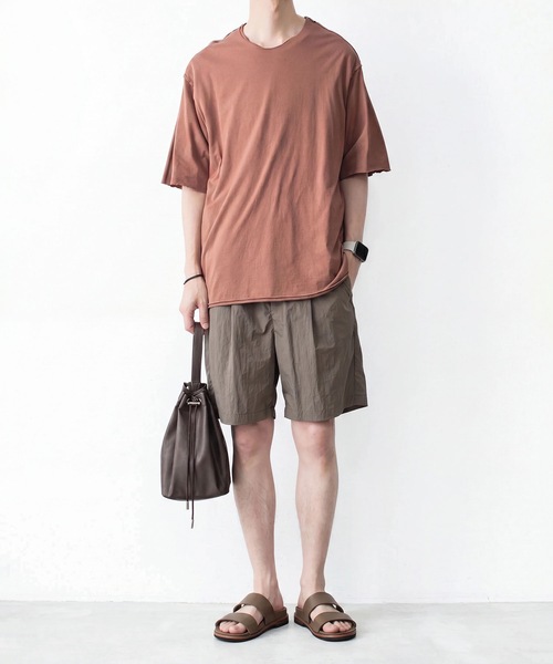 ATTACHMENT（アタッチメント）の「スムースレザー スライドサンダル / SMOOTH LEATHER SLIDE SANDAL（サンダル・メンズ・ブラック/カーキブラウン・43/42/41）」の11枚目の写真